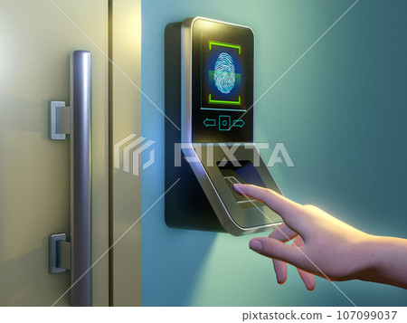 Secure access using a fingerprint reader 107099037