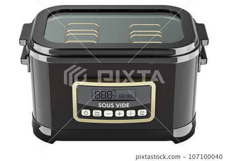Sous vide machine, sous vide. 3D rendering 107100040