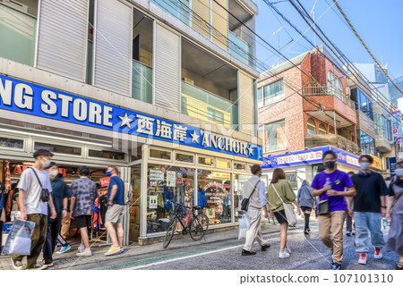 Cityscape of Setagaya, Tokyo Shimokitazawa Shopping Street 107101310