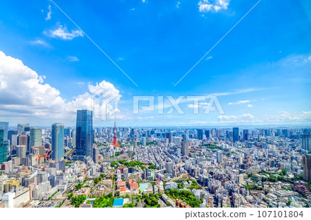 2023年東京夏季雷雨雲升起 2023年東京夏季雷雨雲升起 107101804