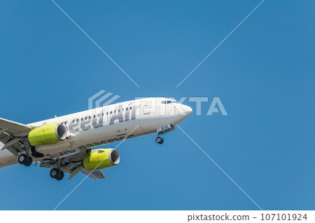 [Solaseed Air 飛機從城南島海濱公園降落] 107101924