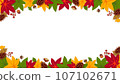 Autumn-inspired frame background 107102671