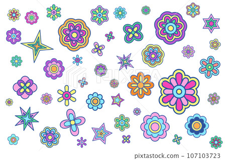 復古花卉背景 107103723