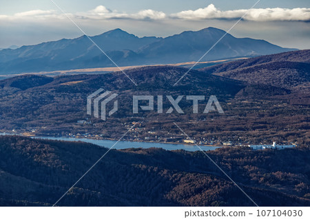 從山中看到的山中湖和阿席達卡山 107104030