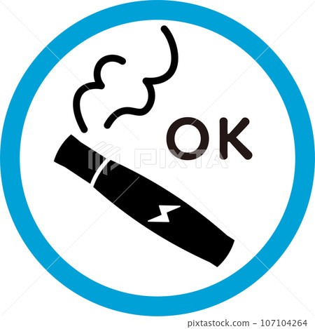 Electronic cigarettes/electronic cigarettes OK icon 107104264