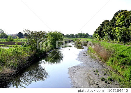 Ayase River and rural scenery near Kakehi Park 107104440