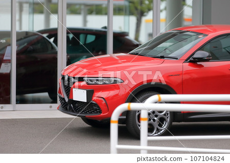 Image of a parked Italian car 107104824