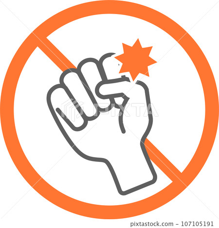 No violence, no violence icon 107105191