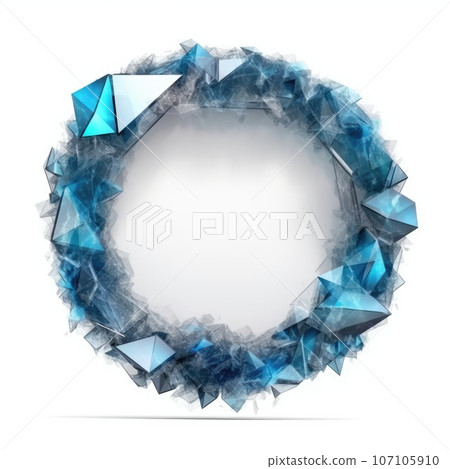 Artistic frame for design advertising placement and buzzy logo background 107105910
