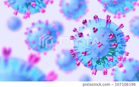 3DCG "Corona virus" 107106196