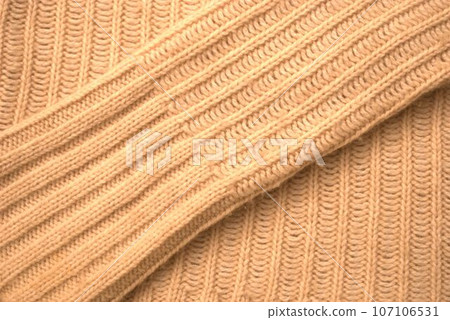 Knit material texture in gentle colors 107106531