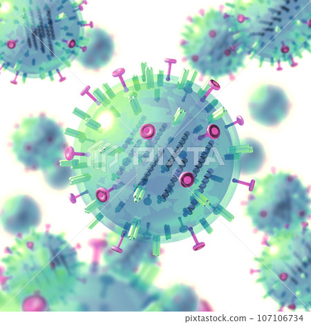 3DCG "influenza virus" 3DCG "influenza virus" 107106734
