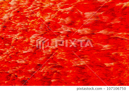 通體呈現鮮紅色的紋理，看起來就像流動的洶湧的深紅色熔岩。 107106750