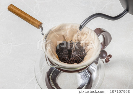 flannel drip coffee coffee with authentic flannel drip 107107968