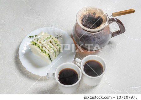 flannel drip coffee coffee with authentic flannel drip 107107973