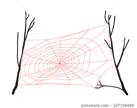Spider web design for Halloween celebration 107108489