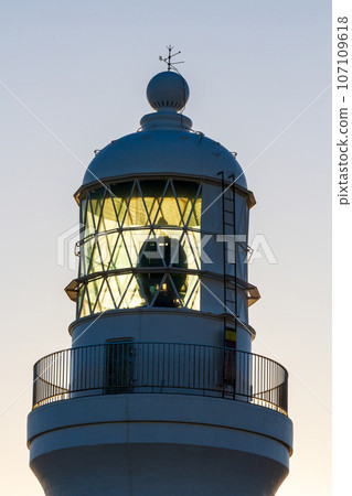 Omaezaki, Omaezaki City, Shizuoka Prefecture, Scenery with Omaezaki Lighthouse and the sea Omaezaki, Omaezaki City, Shizuoka Prefecture, Scenery with Omaezaki Lighthouse and the sea 107109618
