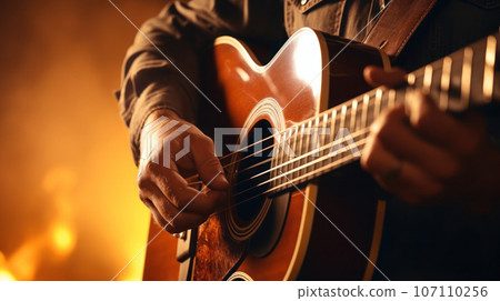 Close-up Western Guitar Music Close-up Western Guitar Music 107110256