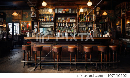 the interior of bar 107110302