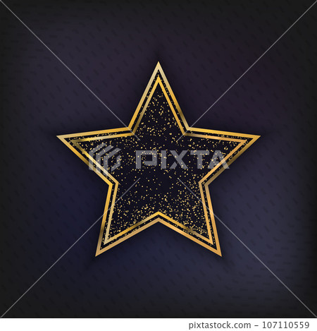 Walk of Fame Star isolated Vector Illustration. Hollywood actor award for achievement Walk of Fame Star isolated Vector Illustration. Hollywood actor award for achievement 107110559