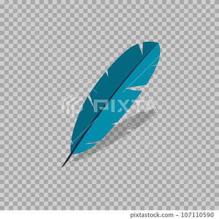 Feather icon symbol Flat in style on a transparent background Feather icon symbol Flat in style on a transparent background 107110590