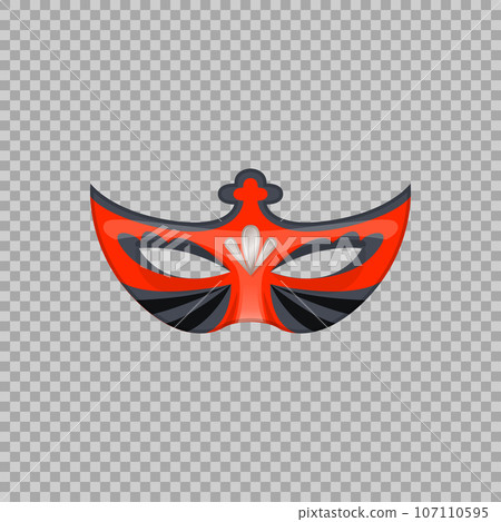 Venetian carnival mask hand painted isolated on a transparent background Venetian carnival mask hand painted isolated on a transparent background 107110595
