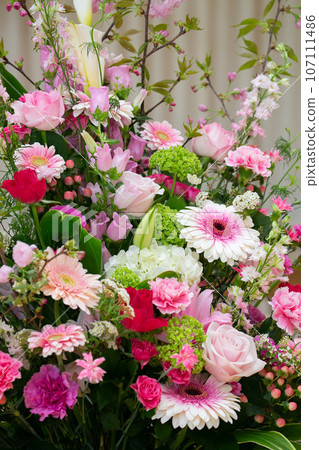 Spring image pink flower arrangement Spring image pink flower arrangement 107111486