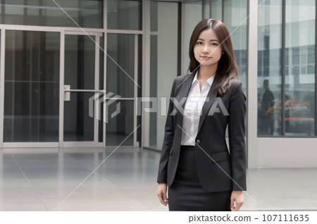 AI 生成的年輕女商人的圖像 107111635