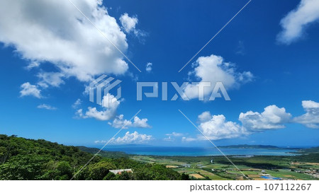 Ishigaki Island, panoramic view below 107112267