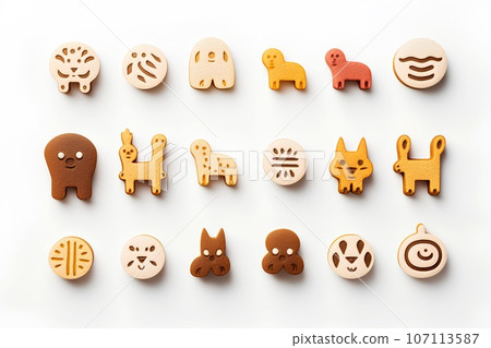 Cute cork-like animal icon (3D pictogram) Cute cork-like animal icon (3D pictogram) 107113587