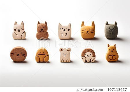 Cute cork-like animal icon (3D pictogram) Cute cork-like animal icon (3D pictogram) 107113657