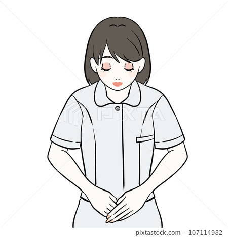 女護士鞠躬 女護士鞠躬 107114982