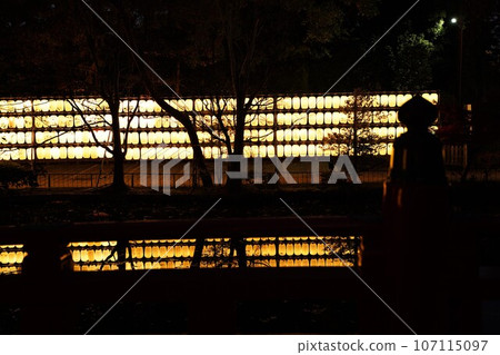 冰河神社，埼玉，神社，日本，神道，秋天，佛教，參觀，觀光，拜年，參拜，祈禱，樹，建築，戶外，燈籠， 107115097