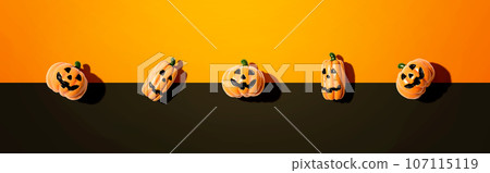 Miniature Halloween pumpkin ghosts Miniature Halloween pumpkin ghosts 107115119