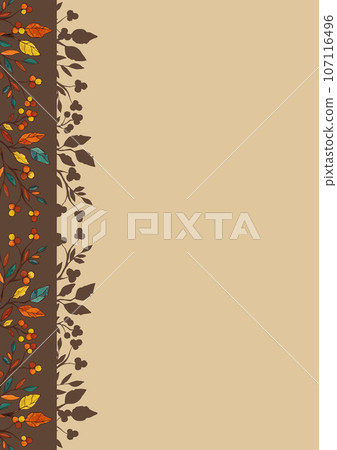 Autumn color event flyer concert background material template tree nuts plant pattern Autumn color event flyer concert background material template tree nuts plant pattern 107116496