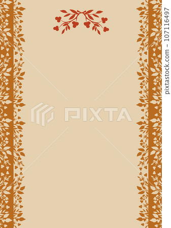 Autumn color event flyer concert background material template tree nuts plant pattern 107116497