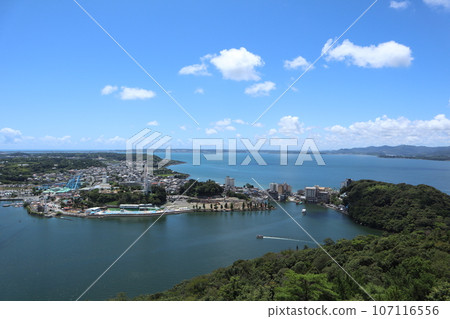 從大草山展望台眺望濱名湖、內浦、館山寺溫泉 107116556