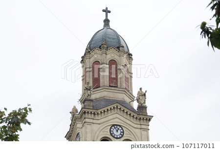 The Church of the Holy Cross in Lodz, Poland's third largest city, was only open to German nationals during World War II. 107117011