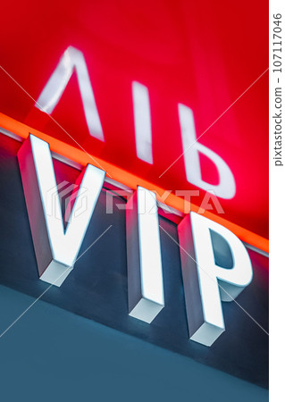 Sign letters word vip very important person, popularity and status Sign letters word vip very important person, popularity and status 107117046