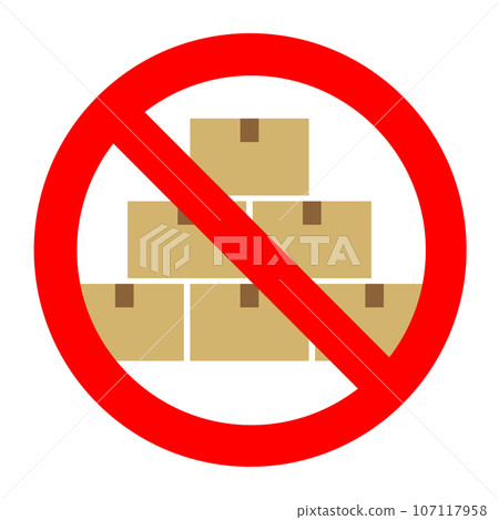 Sold out icon. Or, it is an illustration that shows the risk of holding inventory. 107117958