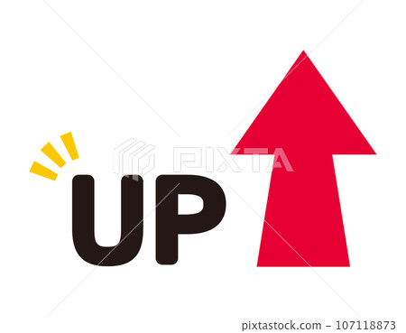 向上箭頭圖標商業插畫 107118873