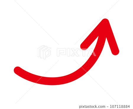 Upward arrow icon business illustration Upward arrow icon business illustration 107118884