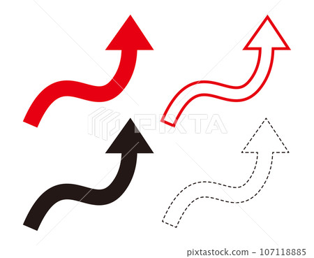 向上箭頭圖標商業插畫 向上箭頭圖標商業插畫 107118885