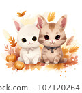 Cute cat Autumn 107120264