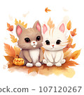 Cute cat Autumn 107120267
