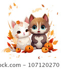 Cute cat Autumn 107120270
