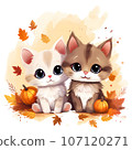 Cute cat Autumn 107120271