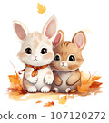 Cute cat Autumn 107120272