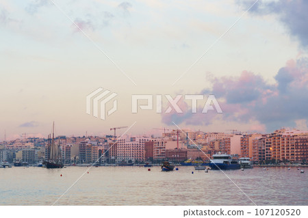 View to Sliema coast real estate. 107120520
