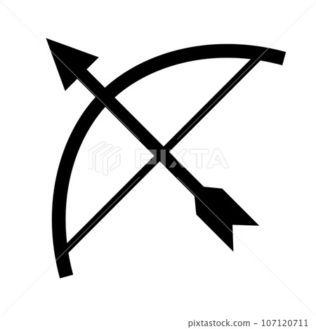 Old bow and arrow icon/weapon 107120711